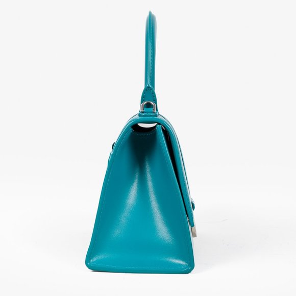 Balenciaga Hourglass Small Leather Bag in Teal - Picture 3 of 13
